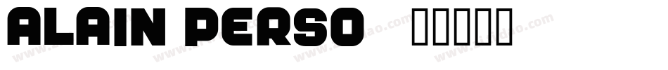 Alain Perso字体转换